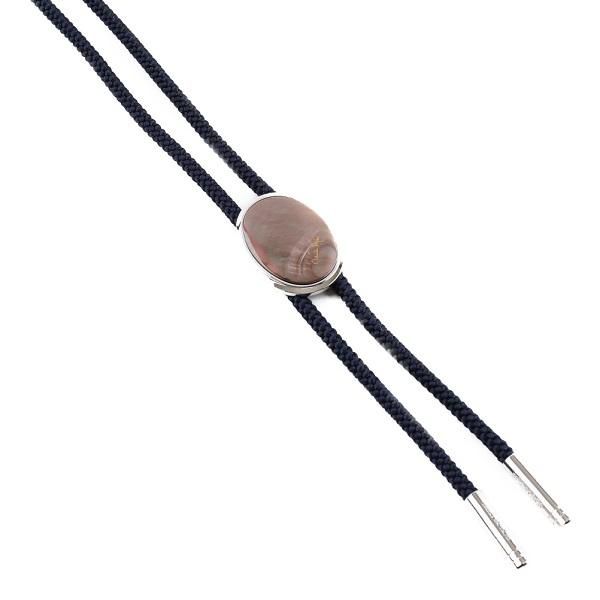 ループタイ ブランド mila schon ミラショーン ピンク蝶貝 黒蝶貝 全2色 日本製 ポーラータイ