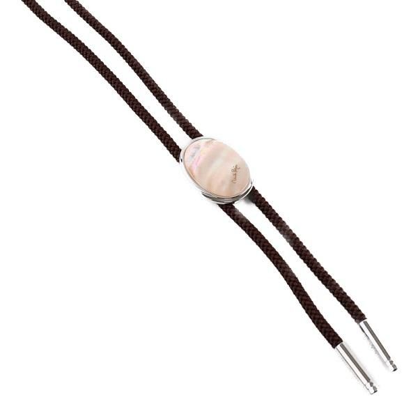 ループタイ ブランド mila schon ミラショーン ピンク蝶貝 黒蝶貝 全2色 日本製 ポーラータイ