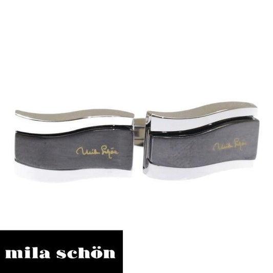 ブラック メッキ mila schon ミラ ショーン カフス カフスボタン ブランド