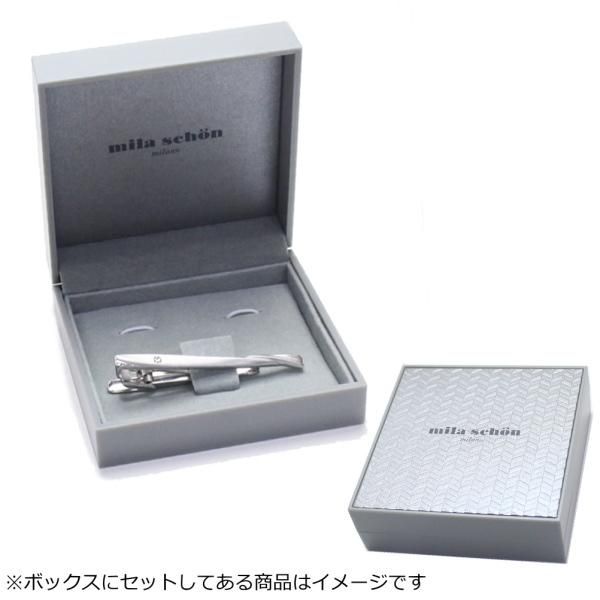 シルバー×ゴールドライン mila schon ミラ ショーン タイピン ネクタイピン ブランド