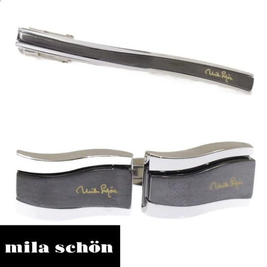 ブラック メッキ セット mila schon ミラ ショーン カフス カフスボタン ブランド