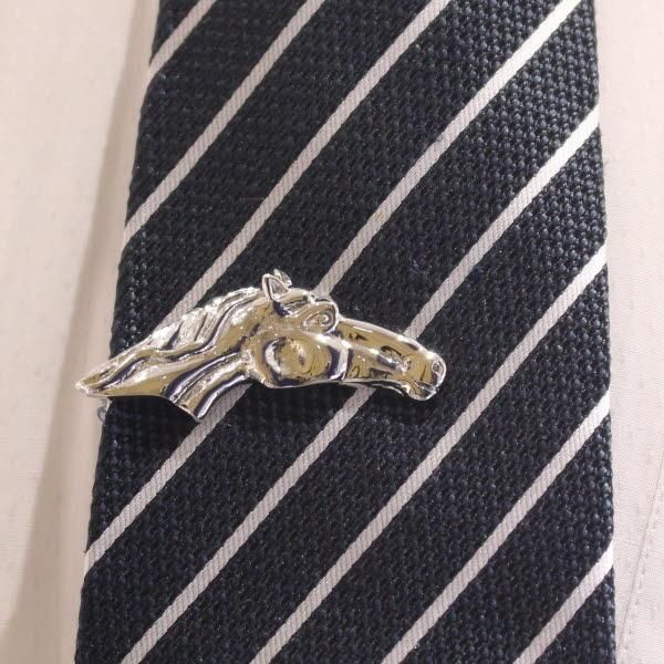 馬 横顔モチーフ シルバー タイピン ネクタイピン