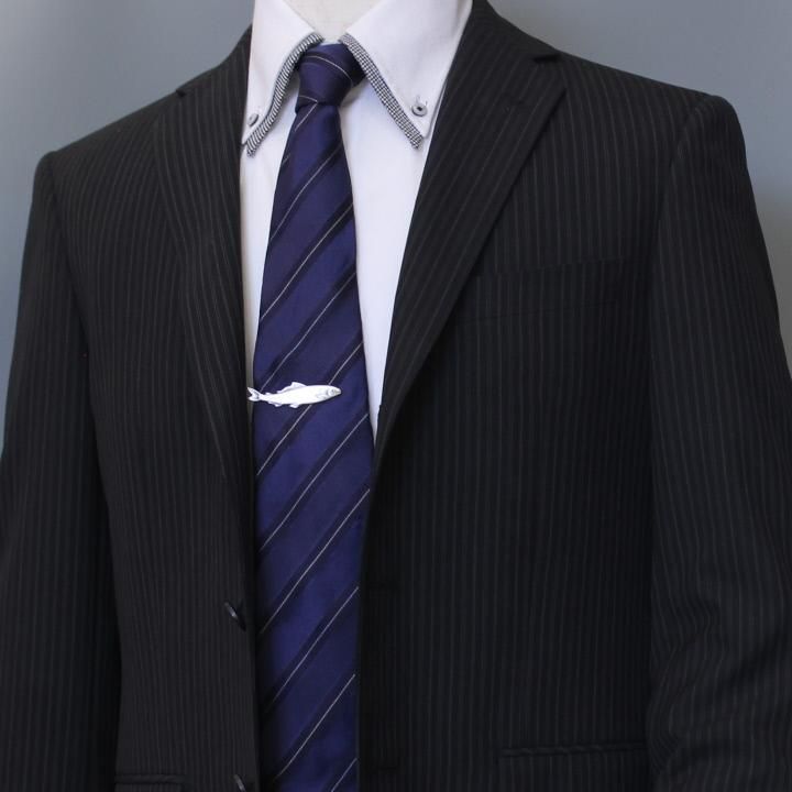 魚 鮎 面白 おもしろ オモシロ ユニーク アンティーク調 タイピン ネクタイピン