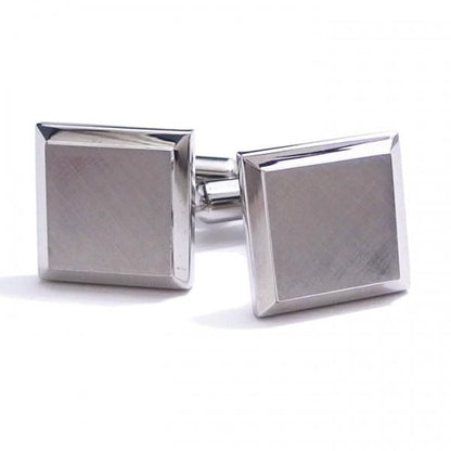 シンプル スクエアのカフス 小判 アンティーク カフス サティーナカフス