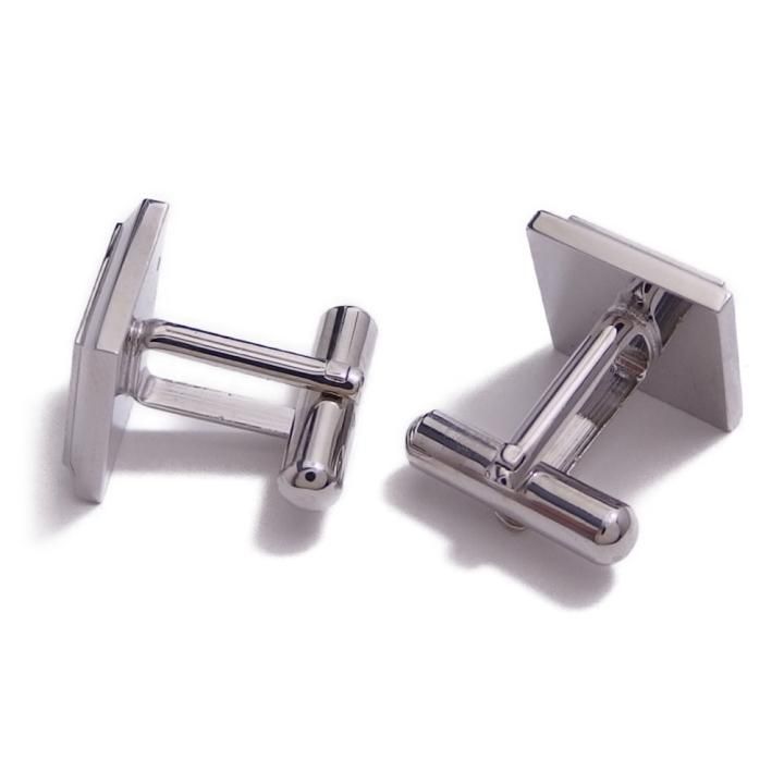 シンプル スクエアのカフス 小判 アンティーク カフス サティーナカフス