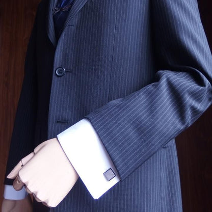 シンプル スクエアのカフス 小判 アンティーク カフス サティーナカフス