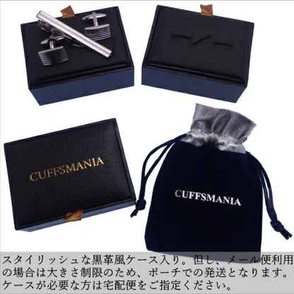 青 紫 キラキラ蝶々カラフルエナメルのカフス カフリンクス カフスボタン