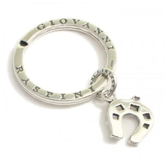 キーリング キーホルダー シルバー925 いぶし銀 ミニ馬蹄 ホースシュー ダブルリング イタリア製 プレゼント  レディース メンズ プレゼント ギフト