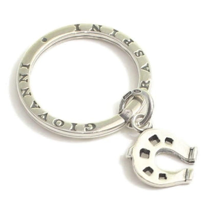 キーリング キーホルダー シルバー925 いぶし銀 ミニ馬蹄 ホースシュー ダブルリング イタリア製 プレゼント  レディース メンズ プレゼント ギフト