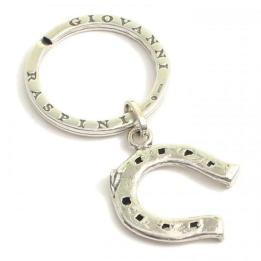 キーリング キーホルダー シルバー925 いぶし銀 ビッグ馬蹄 ホースシュー ダブルリング イタリア製 プレゼント  レディース メンズ プレゼント ギフト