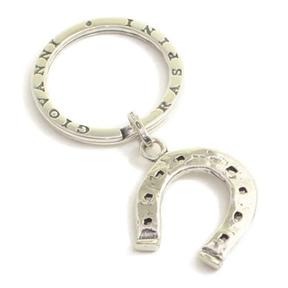 キーリング キーホルダー シルバー925 いぶし銀 ビッグ馬蹄 ホースシュー ダブルリング イタリア製 プレゼント  レディース メンズ プレゼント ギフト