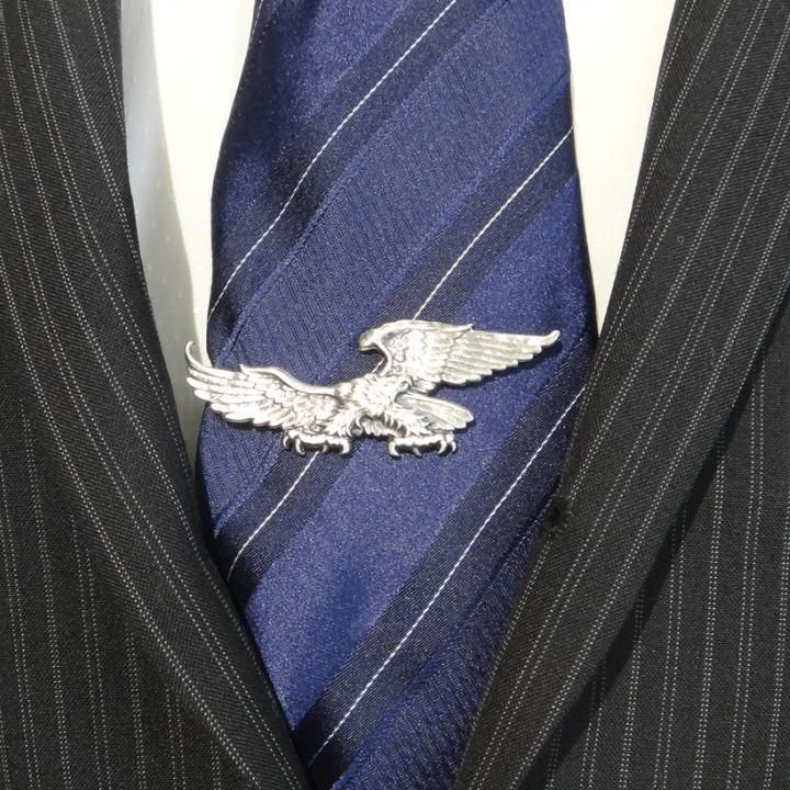 オジロワシ ワシ わし 鷲 鳥 かっこいい 迫力 面白 おもしろ オモシロ ユニーク アンティーク調 タイピン ネクタイピン