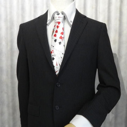 面白ネクタイ 気分はマジシャン トランプ だらけの コミック ネクタイ