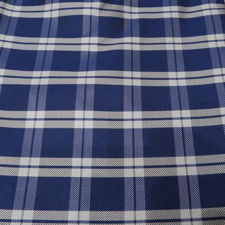 アスコットタイ メンズ用 ネイビー×ホワイト チェック柄2