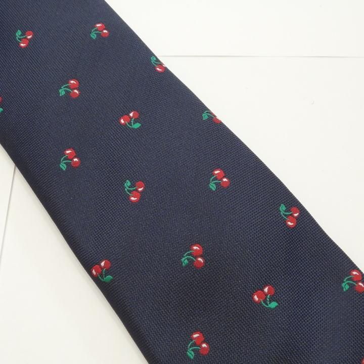 さくらんぼ サクランボ 果物 フルーツ 可愛い ユニーク ネクタイ