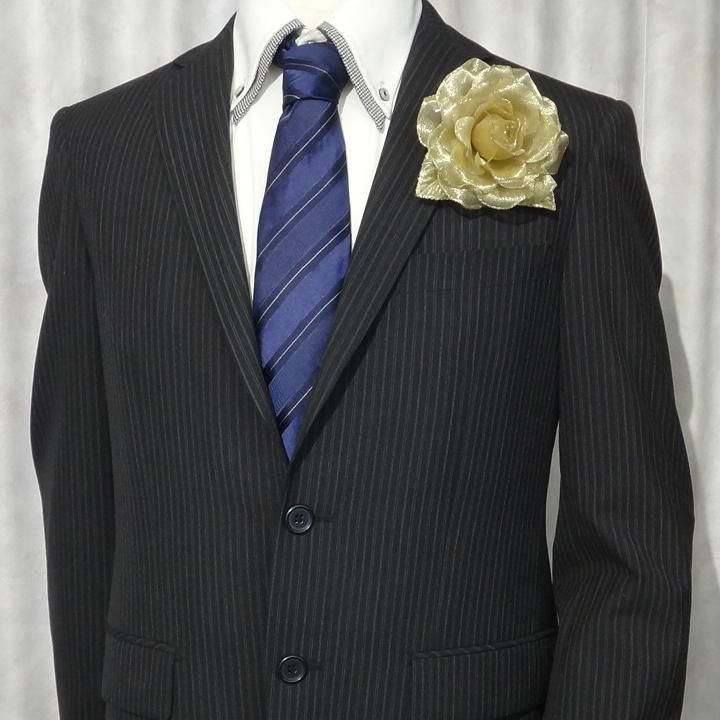 全2色 金 銀 薔薇 バラ メンズコサージュ 表彰式や主役の日に コサージュ メンズ