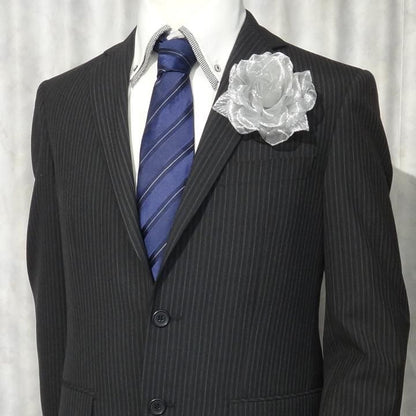 全2色 金 銀 薔薇 バラ メンズコサージュ 表彰式や主役の日に コサージュ メンズ