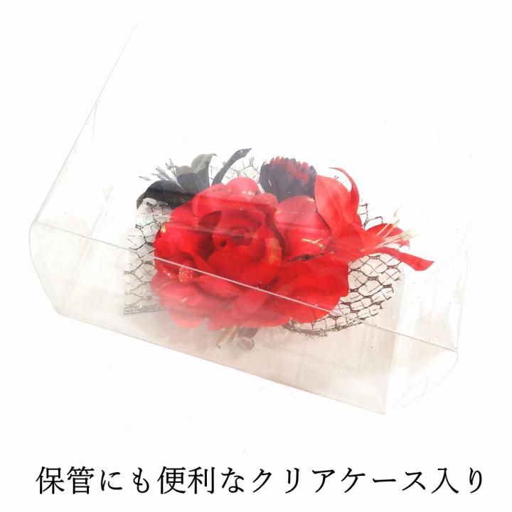 全4色 メンズコサージュ 金ラメ ゴージャスフラワー コサージュ メンズ