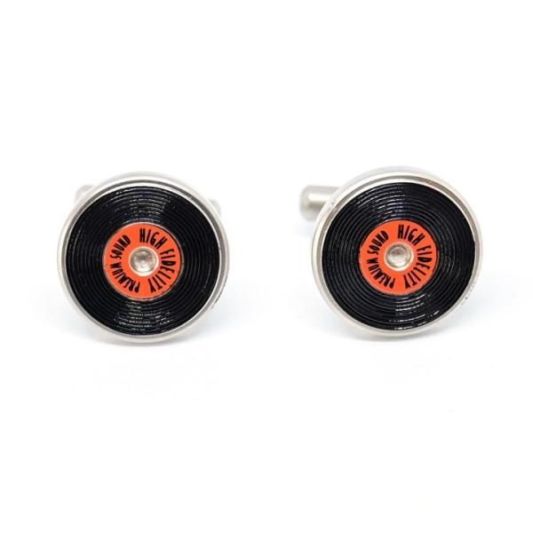 SWANK レコード針 レコード 面白 おもしろ オモシロ ユニーク コミック カフスセット タイピンセット カフス タイピン セット