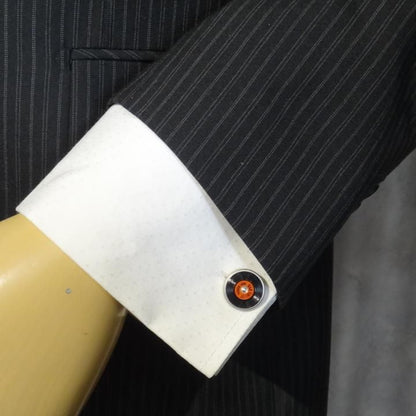 SWANK レコード針 レコード 面白 おもしろ オモシロ ユニーク コミック カフスセット タイピンセット カフス タイピン セット