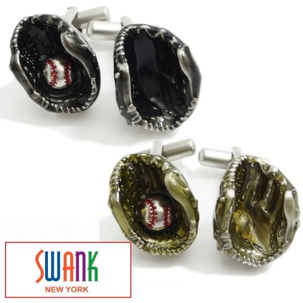 SWANK 全2色 野球 グローブ ナイスキャッチ カフス カフスボタン