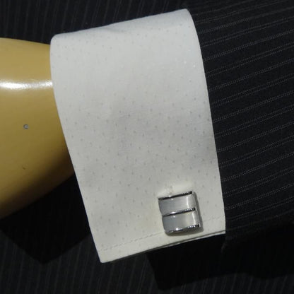キャッツアイ  シルバー スクエア カフス  カフスボタン シンプル 高級 オシャレ おしゃれ