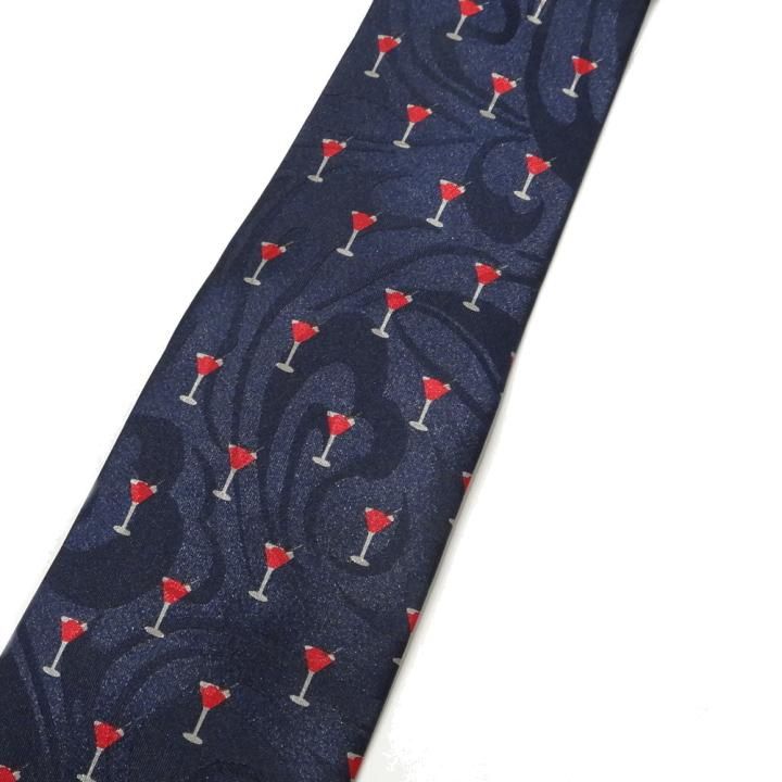 ネイビー レッド カクテル お酒 リキュール アルコール お酒好きさんに おもしろ 面白 ユニーク ネクタイ