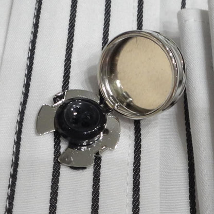 ボタンカバー  虎眼石 タイガーズアイ ボタンカバー