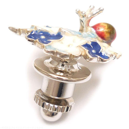 【SATURNO・サツルノ】全2色 ラペルピン 紫陽花とかたつむり タイタック(ピンブローチ)