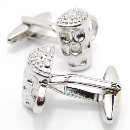 飲み過ぎ注意!!ビールジョッキのカフス(カフリンクス/カフスボタン)