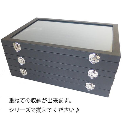 全3種 並べた満足感満点!メンズ アクセサリーケース 収納ケース コレクションボックス カフスケース タイピンケース ジュエリーケース ジュエリーボックス男性用