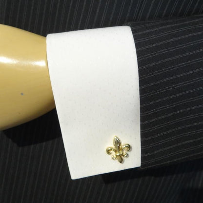 全3色 フルール・ド・リス 百合 ゆり ユリ 上品 高貴 カフス カフリンクス カフスボタン