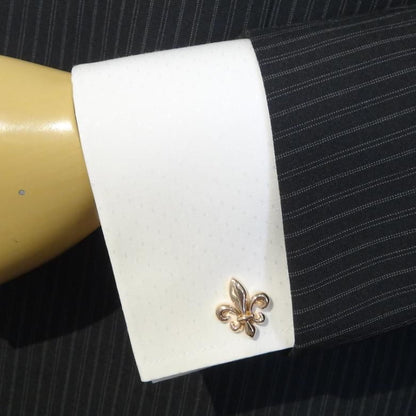 全3色 フルール・ド・リス 百合 ゆり ユリ 上品 高貴 カフス カフリンクス カフスボタン