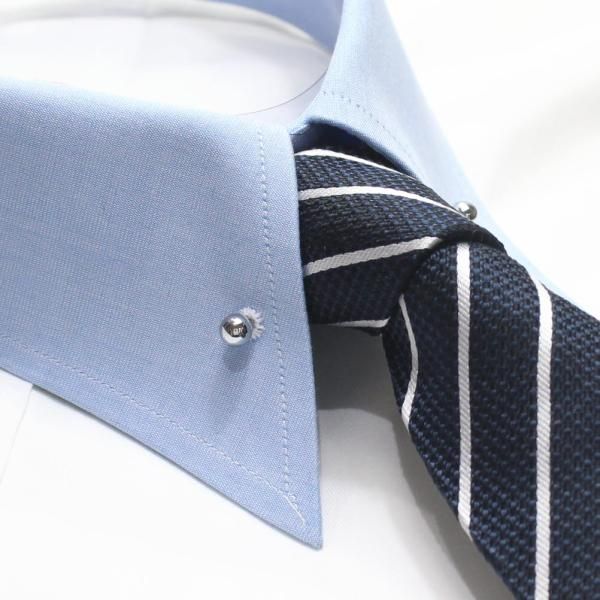 全3色 シルバー ゴールド メタリックブラック 6mm ピンホールシャツ用 カラーバー カラーピン