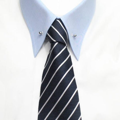 全3色 シルバー ゴールド メタリックブラック 6mm ピンホールシャツ用 カラーバー カラーピン