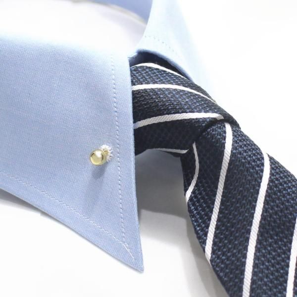 全3色 シルバー ゴールド メタリックブラック 6mm ピンホールシャツ用 カラーバー カラーピン