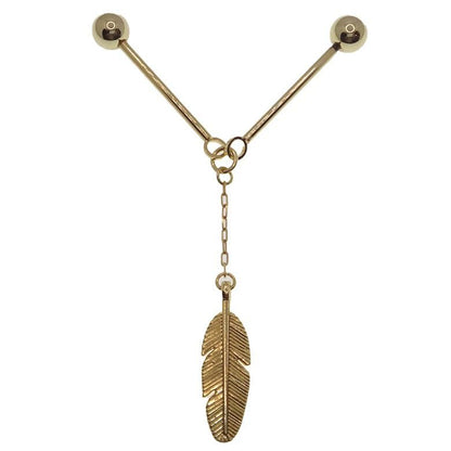 全2色 羽根 羽 フェザー モチーフ ピンホールシャツ用 カラーバー カラーピン