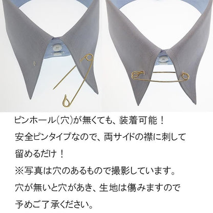 全3色 カラーバー カラーピン 4 安全ピン シルバー ゴールド ローズゴールド 穴無しOKタイプ