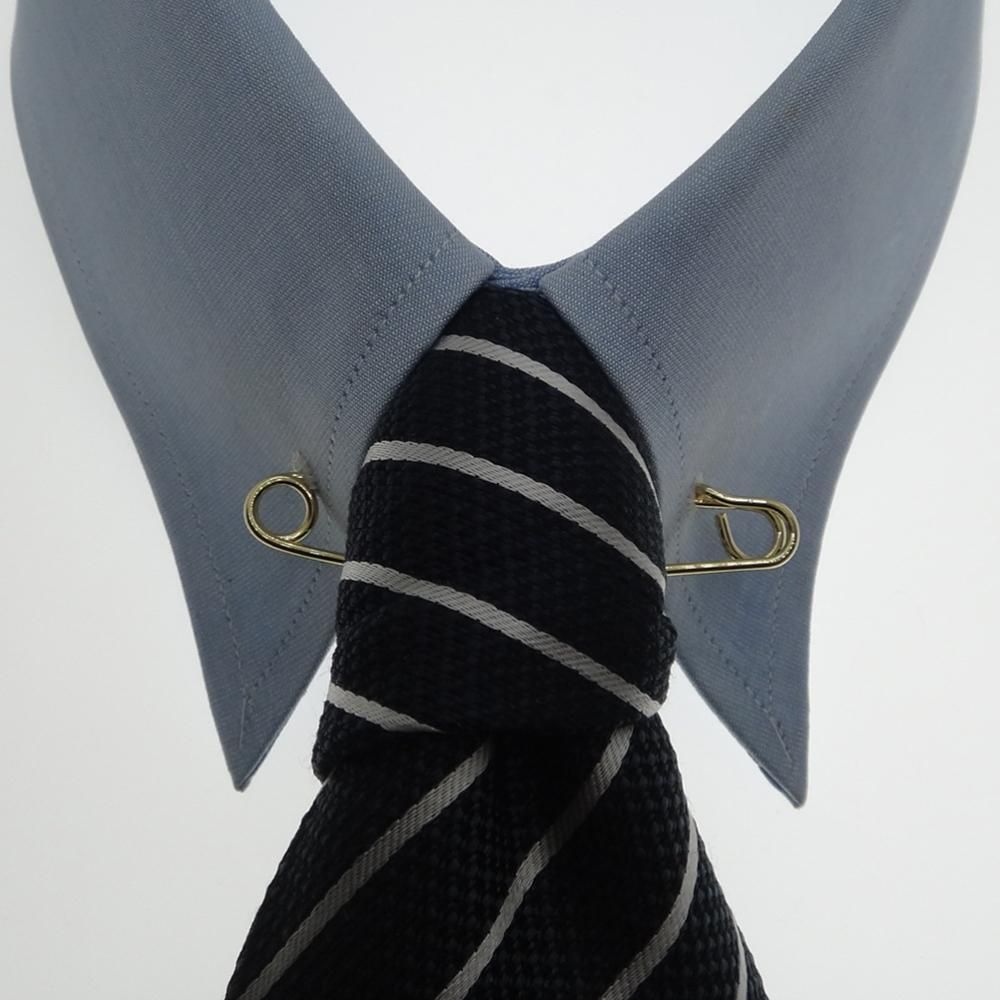 全3色 カラーバー カラーピン 4 安全ピン シルバー ゴールド ローズゴールド 穴無しOKタイプ