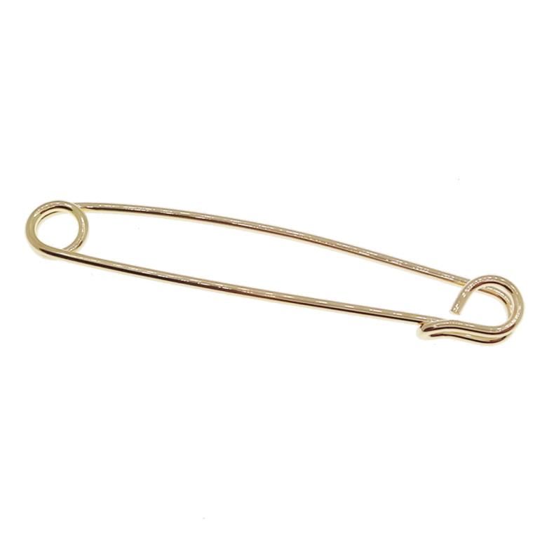 全3色 カラーバー カラーピン 4 安全ピン シルバー ゴールド ローズゴールド 穴無しOKタイプ