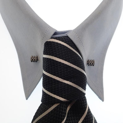 全3色 カラーバー カラーピン 5 コイル 凹凸デザイン シルバー ゴールド ブラック ピンホールシャツ用