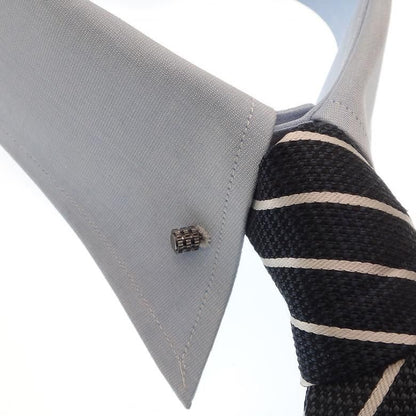 全3色 カラーバー カラーピン 5 コイル 凹凸デザイン シルバー ゴールド ブラック ピンホールシャツ用