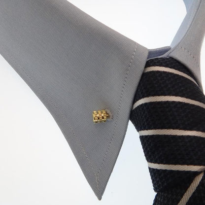 全3色 カラーバー カラーピン 5 コイル 凹凸デザイン シルバー ゴールド ブラック ピンホールシャツ用