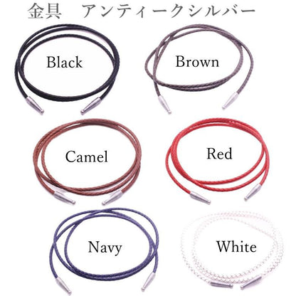 全6色×2色 ループタイ 牛革 革紐 皮紐 革 皮 完成品 ポーラータイ ポロタイ ボロタイ 取替用 紐 ひも