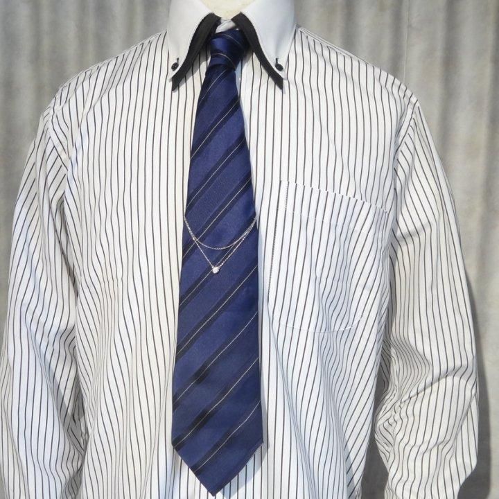 全2色 ブリリアントカット ストーン ネクタイチェーン ネクタイチャーム タイチェーン