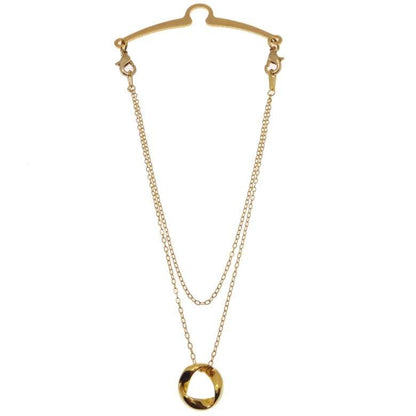 全2色 ツイスト ロープ サークル  モチーフ ネクタイチェーン ネクタイチャーム タイチェーン