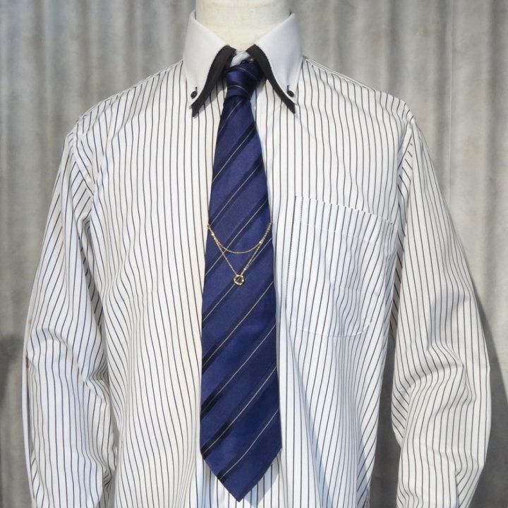 全2色 ツイスト ロープ サークル  モチーフ ネクタイチェーン ネクタイチャーム タイチェーン