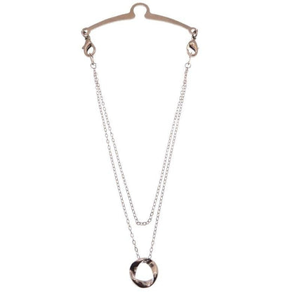 全2色 ツイスト ロープ サークル  モチーフ ネクタイチェーン ネクタイチャーム タイチェーン