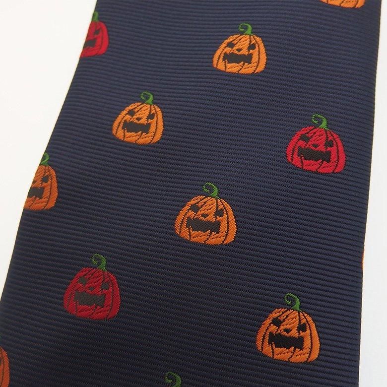 ハロウィン  かぼちゃ カボチャ パンプキン 南瓜 おばけ おばけかぼちゃ ユニーク ネクタイ