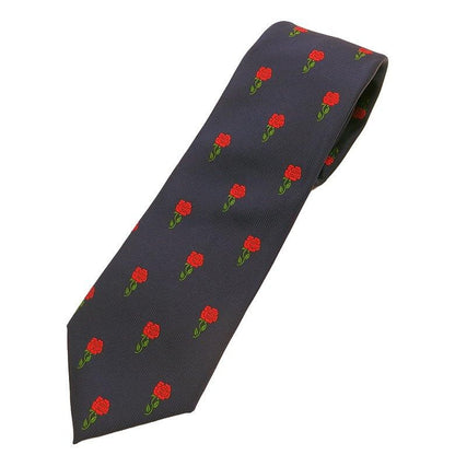 一輪のバラ 薔薇 ばら キュートな 面白 おもしろ 面白い ユニーク ネクタイ